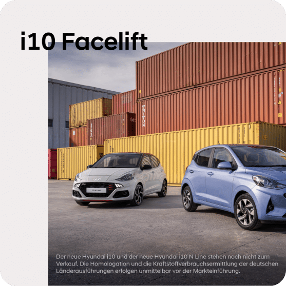 Klein. Modern. Großartig. i10 Facelift