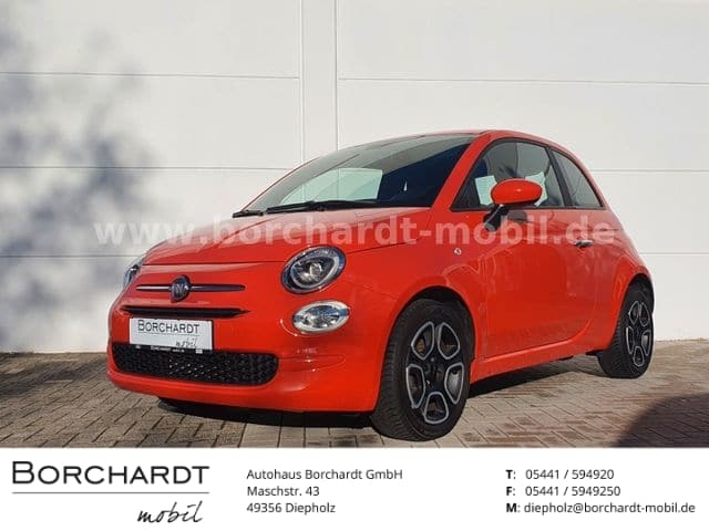 Fiat 500 Club Hybrid Apple CarPlay AndroidAuto Klima Allwe.